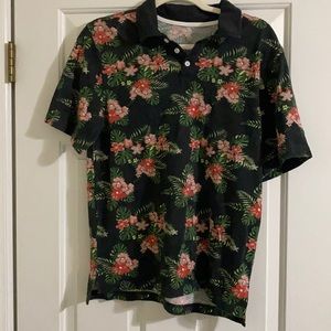 Floral collared shirt